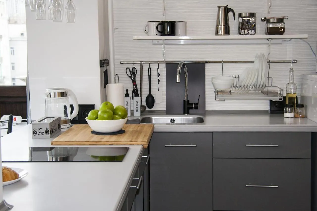 Black&White Apartment On Saksaganskogo 基輔