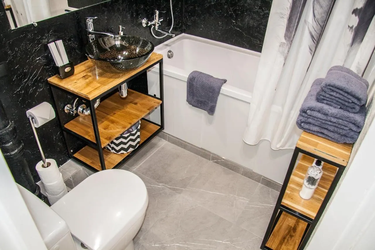 Black&White Apartment On Saksaganskogo 基輔 乌克兰